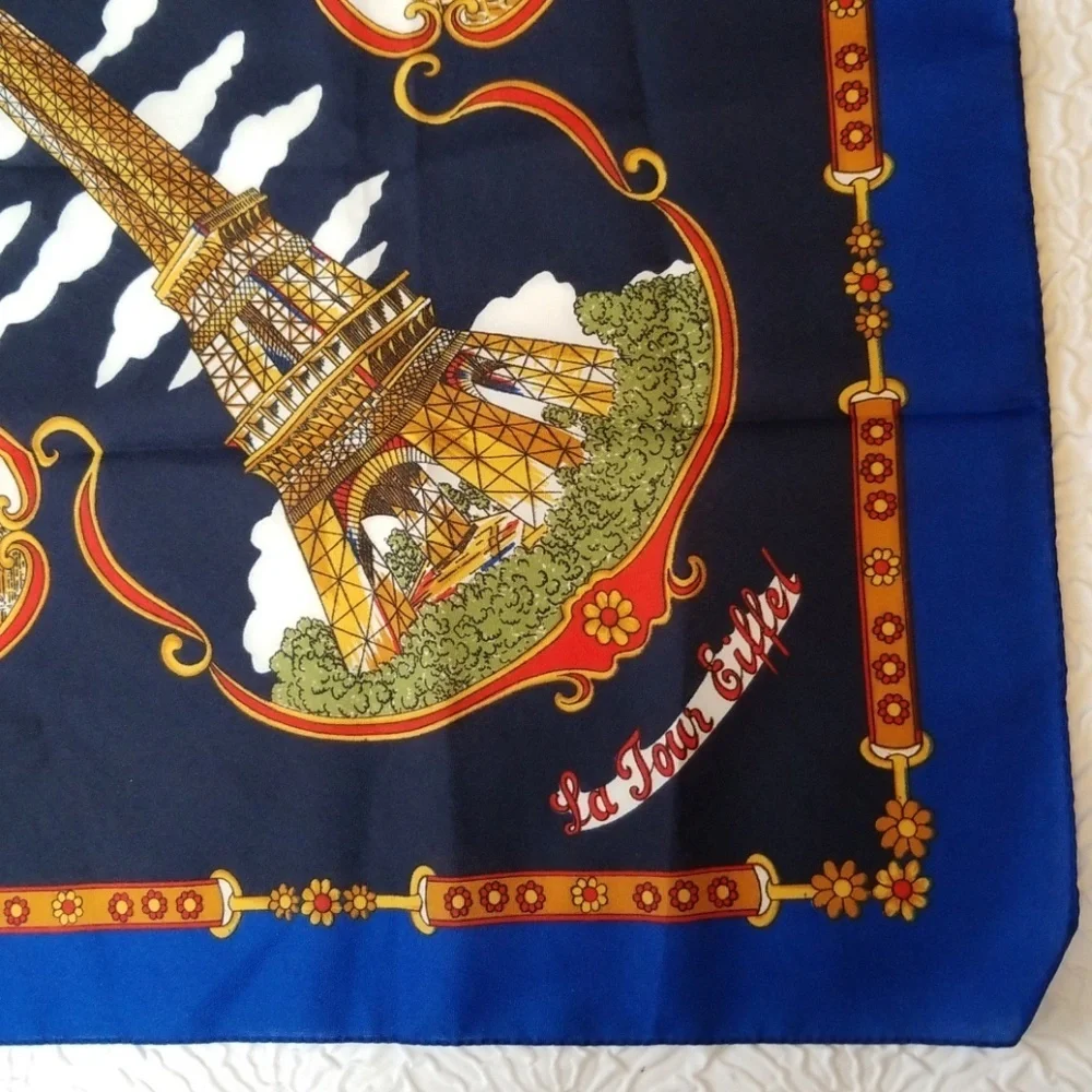 Vintag J S Paris 2000 Souvenir Scarf